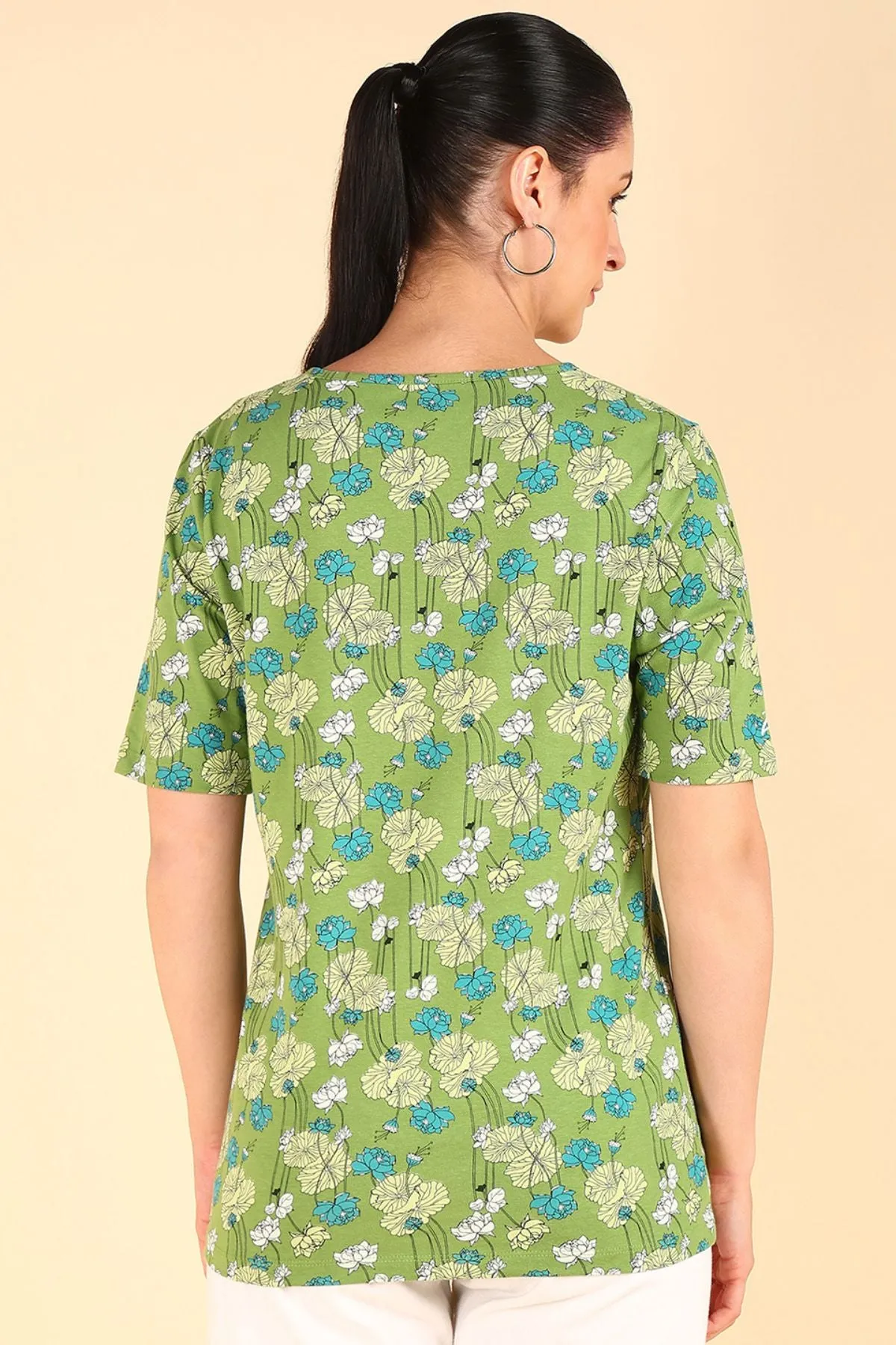 Apple Green Zipless Maternity Feeding Top