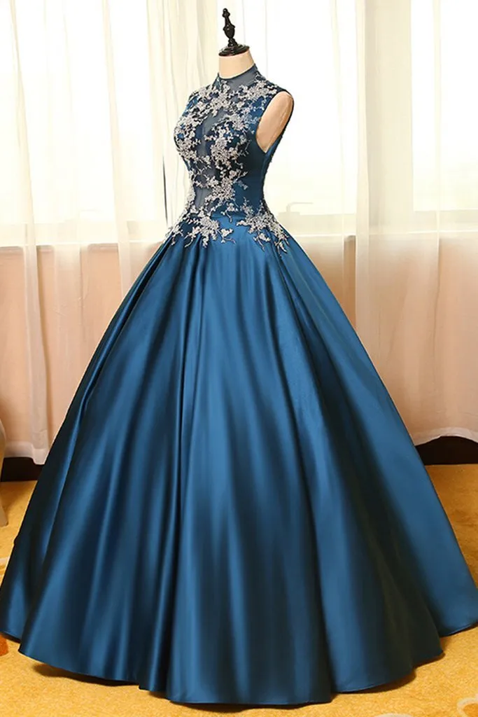 Ball Gown Prom Dress Cheap Long Princess Prom Dress #ER017