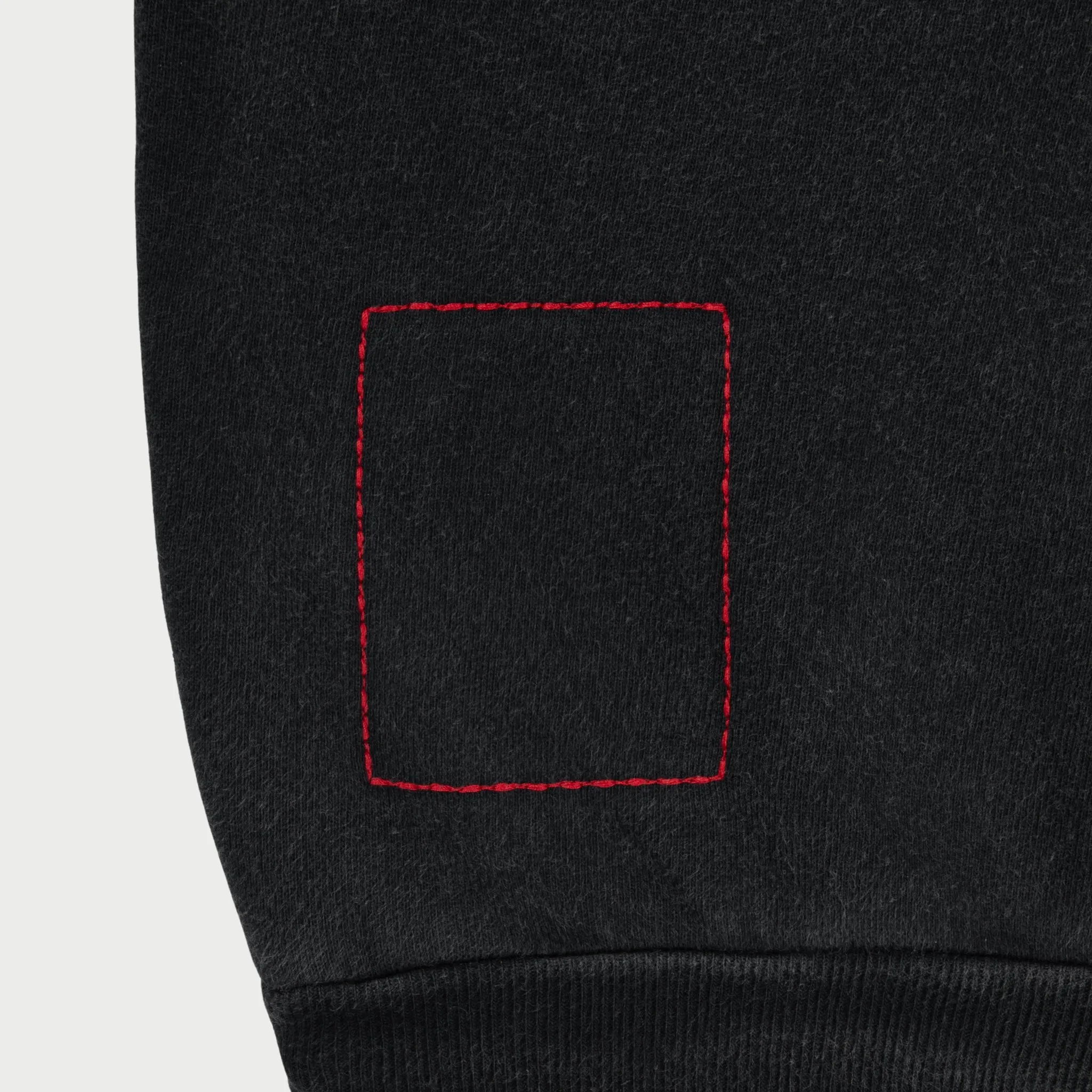 Basic L/S Polo Fleece (Black)