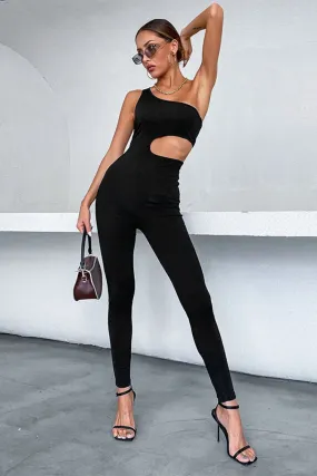 Bethenny One-Shoulder Cutout Jumpsuit