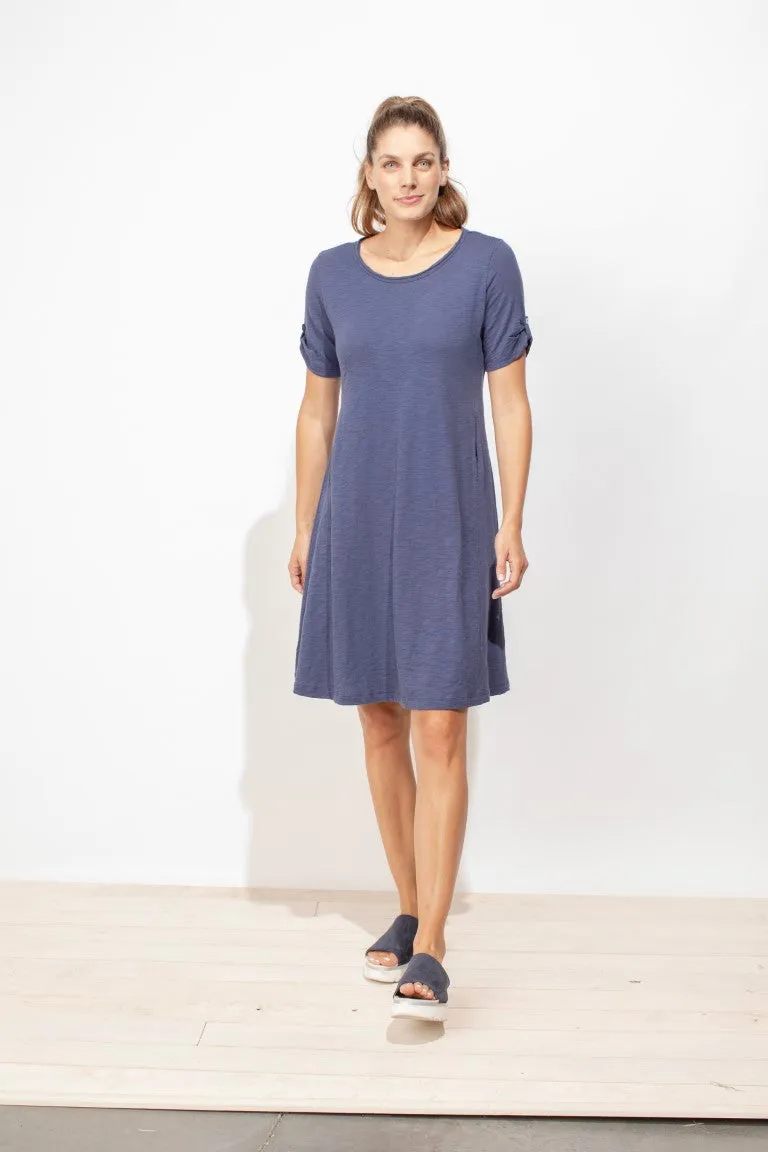 Button Tab Pocket Dress