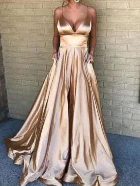 Chic Cheap Prom Dress Vintage A Line Long Sexy Prom Dress #ER312