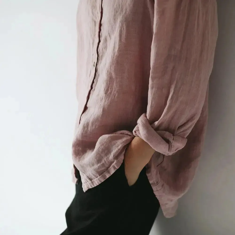 Classic linen shirt by Seaside Tones in 3 colours