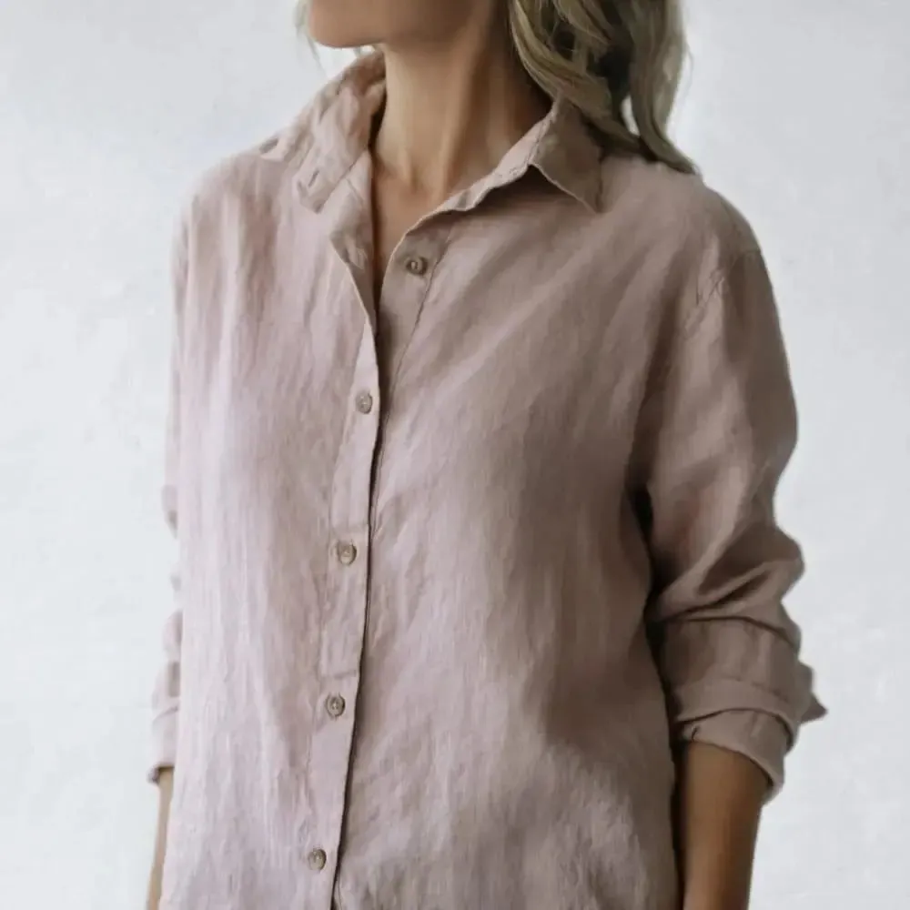 Classic linen shirt by Seaside Tones in 3 colours