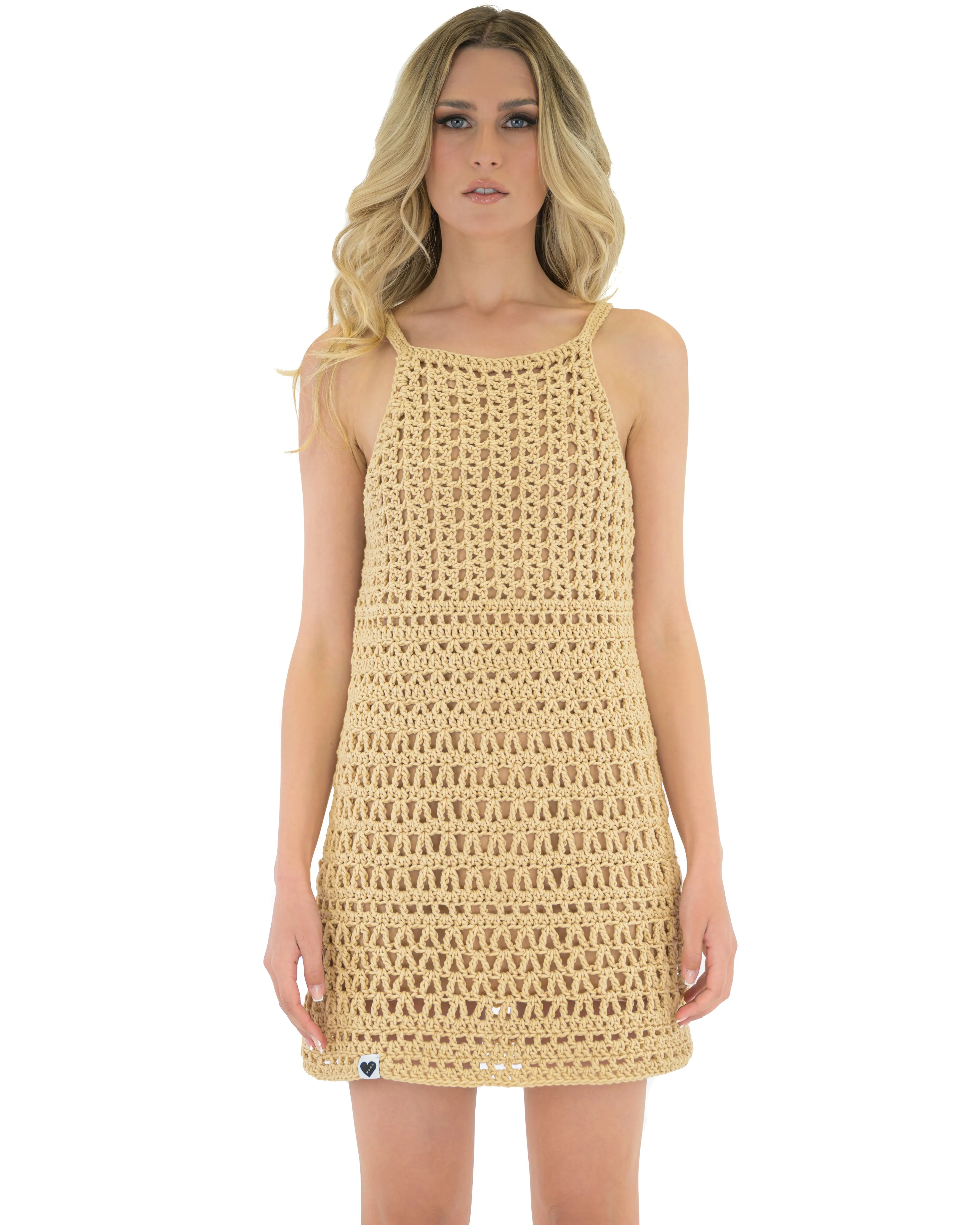 Crochet Halter Neck Dress