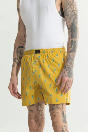 Giraffe Print Yellow Boxer