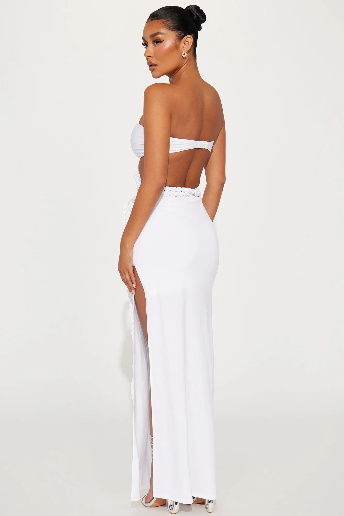 Goddess Mentality Maxi Dress - White