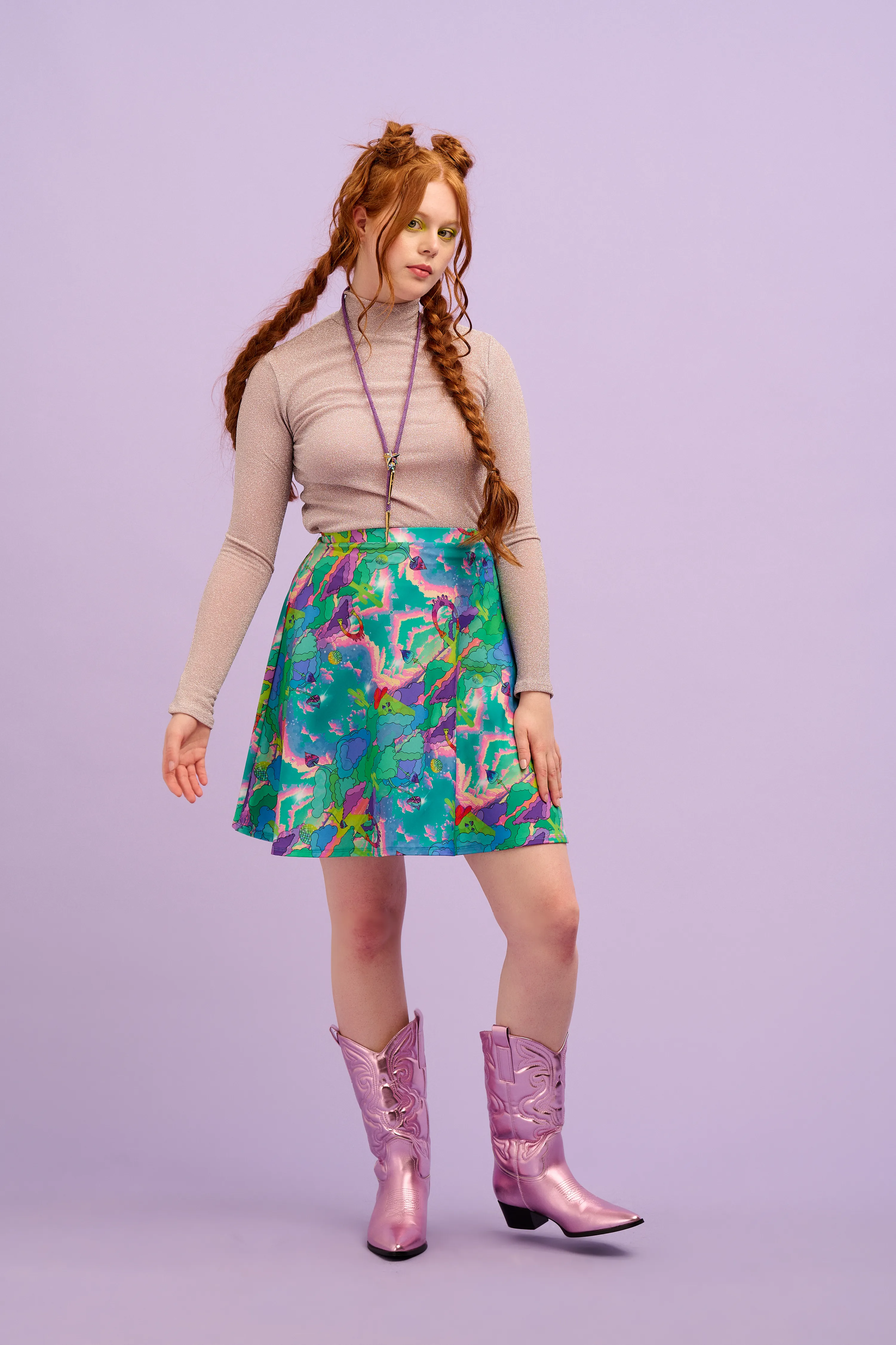 Intergalactic Rodeo Skater Skirt