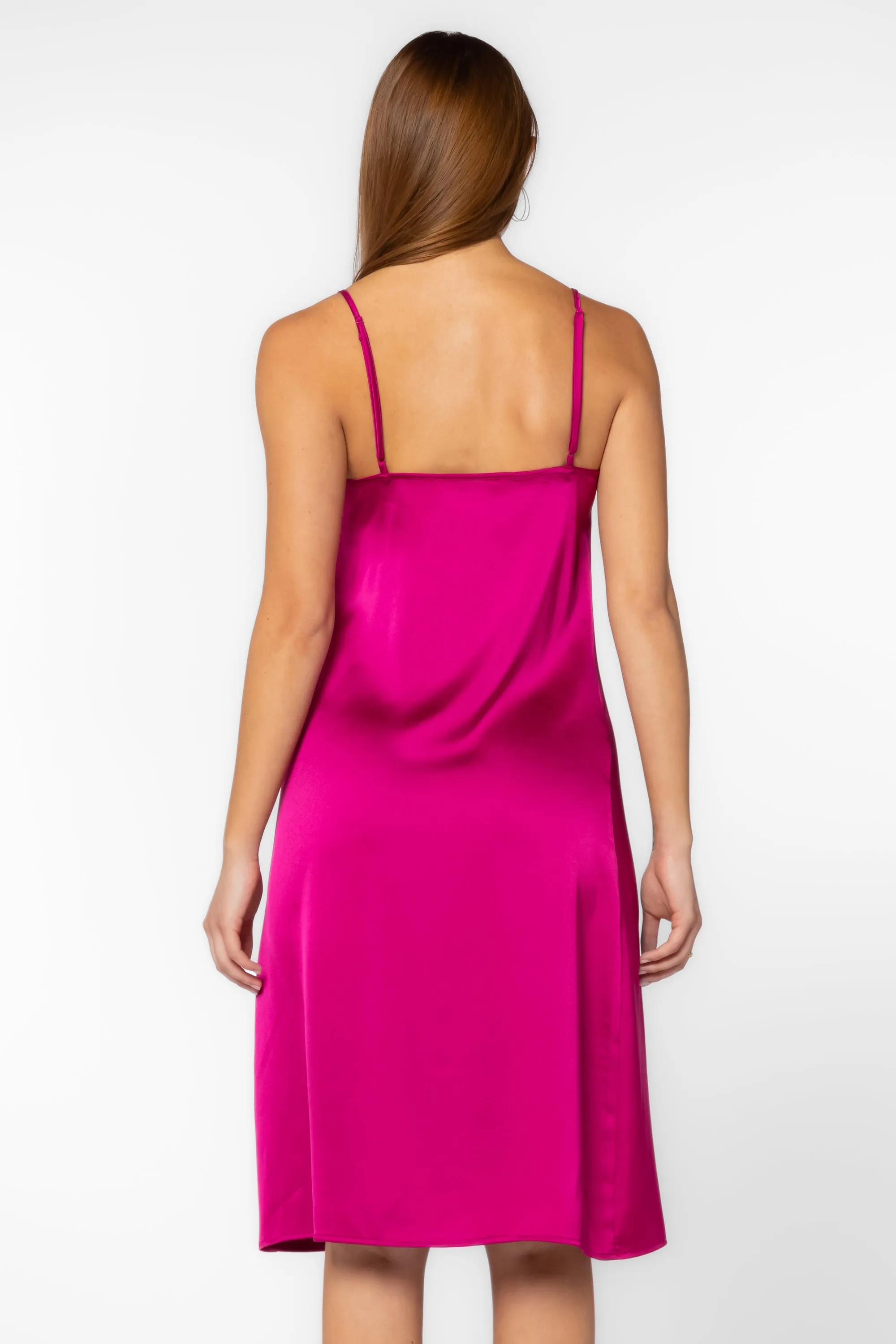 Livvy Fuchsia Slip Dress