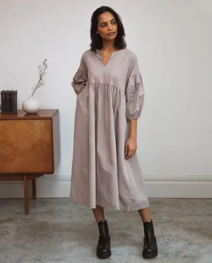 Meilani Organic Cotton Dress In Mocha