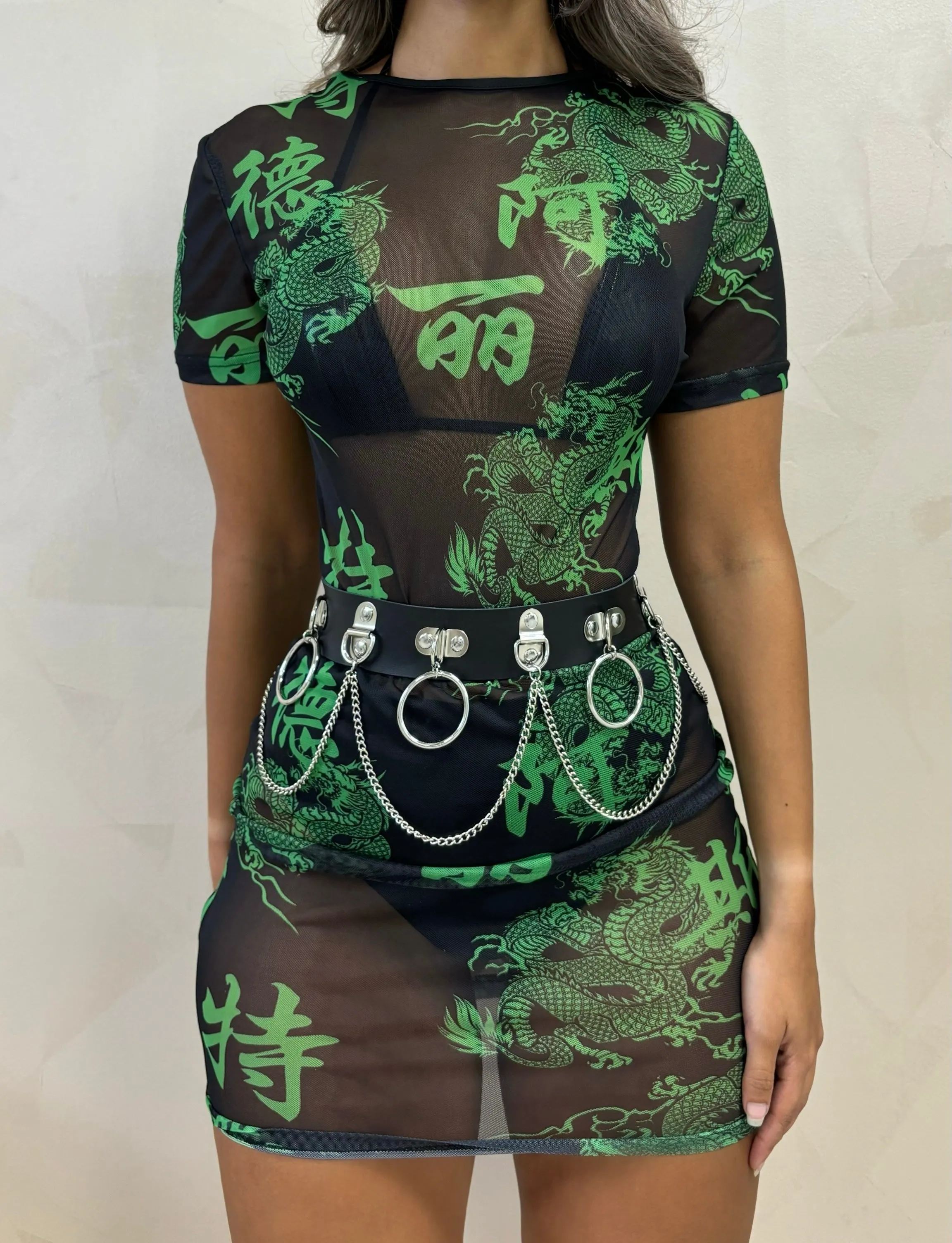 Mesh Dragon Dress