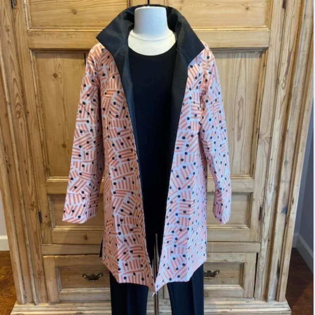 Modern Print Long Jacket