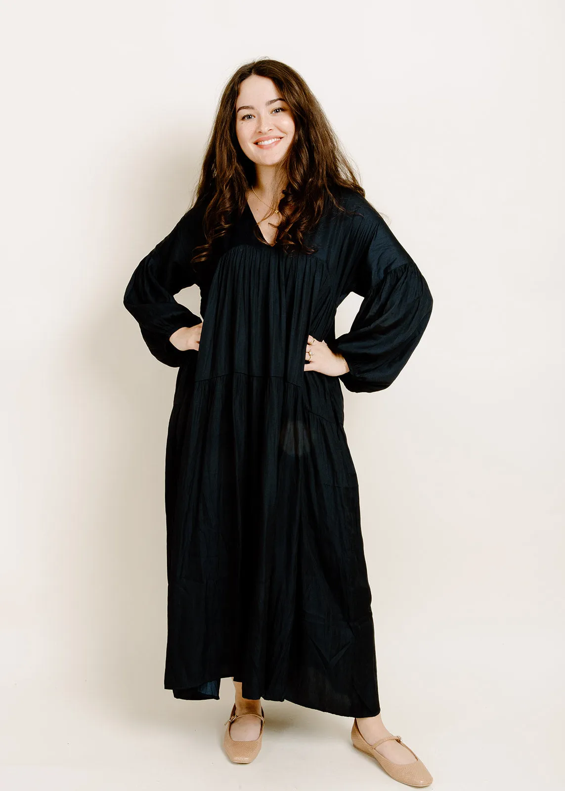 Nadia Midi Dress - Midnight