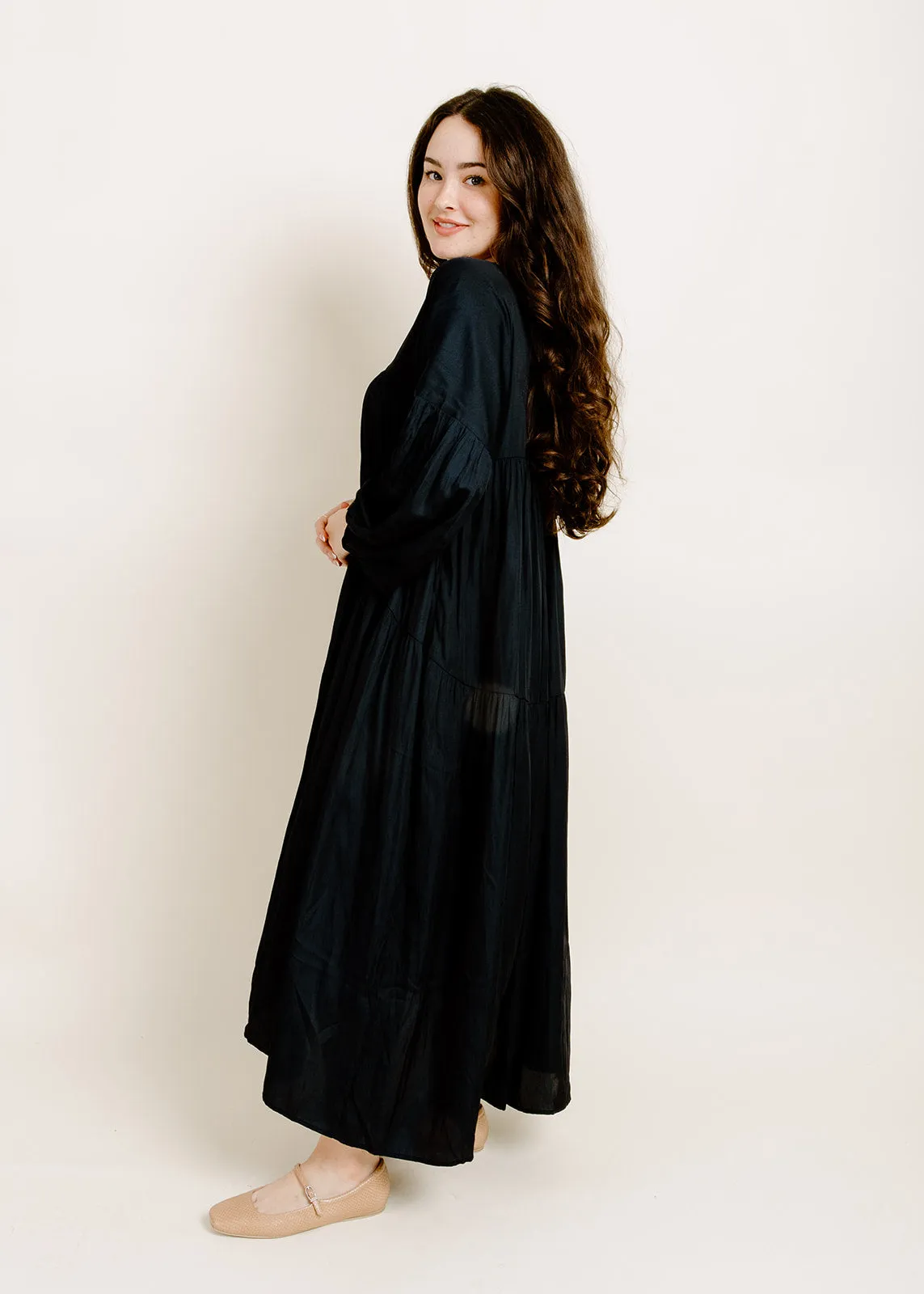 Nadia Midi Dress - Midnight