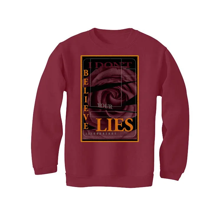 Nike Dunk Low ARIZONA STATE| ILLCURRENCY Maroon T-Shirt (I don't believe your lies)