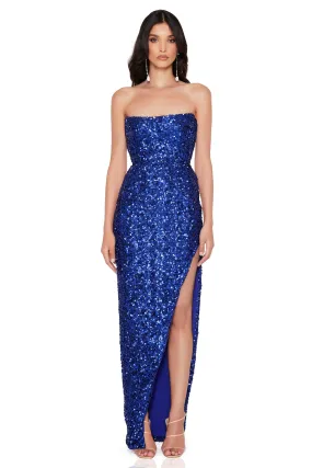 Nookie Revel Strapless Gown - Sapphire