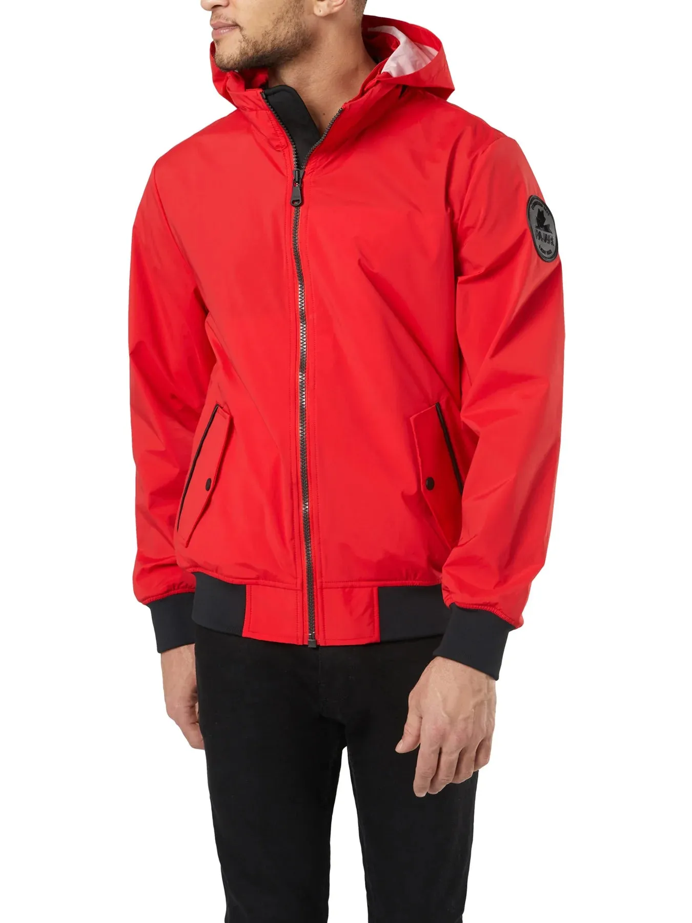 Pajar Mens Halcyon Bomber Rain Jacket - CURRENT RED