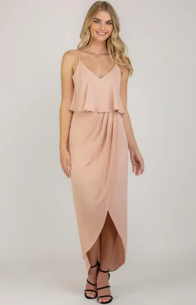 Pipa  pleated Dress - Blush