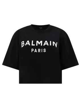 "BALMAIN" CROPPED T-SHIRT