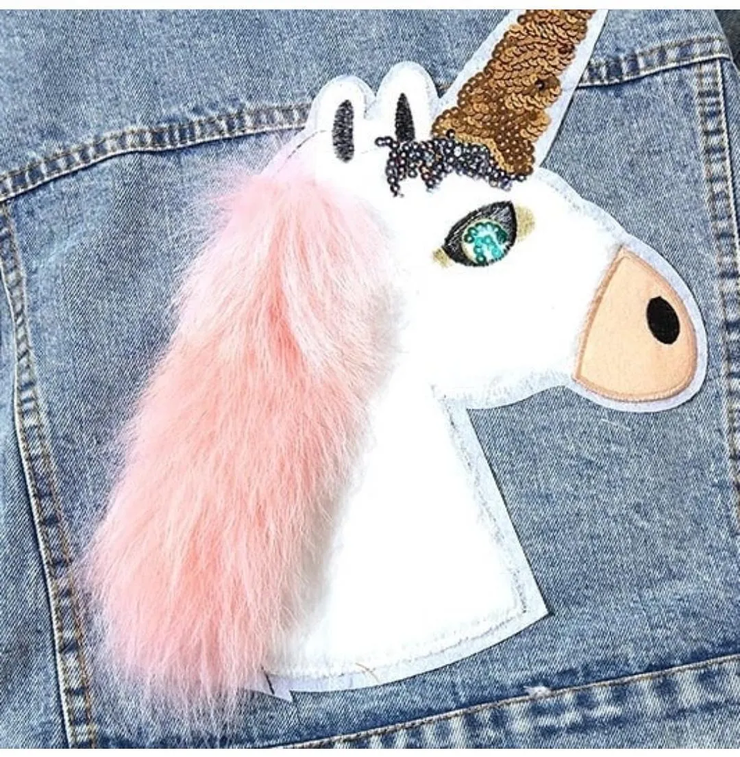 Statement Sequined Unicorn Jacket