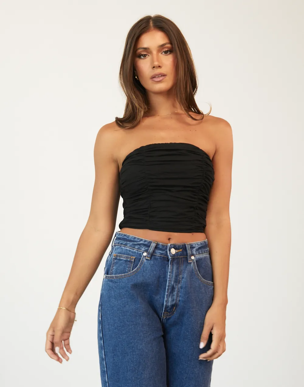 Take Me There Crop Top (Black)