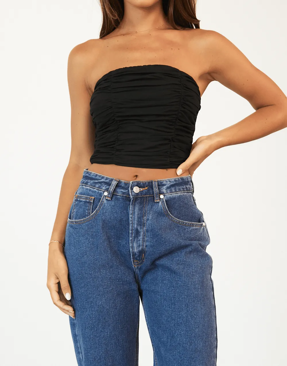 Take Me There Crop Top (Black)