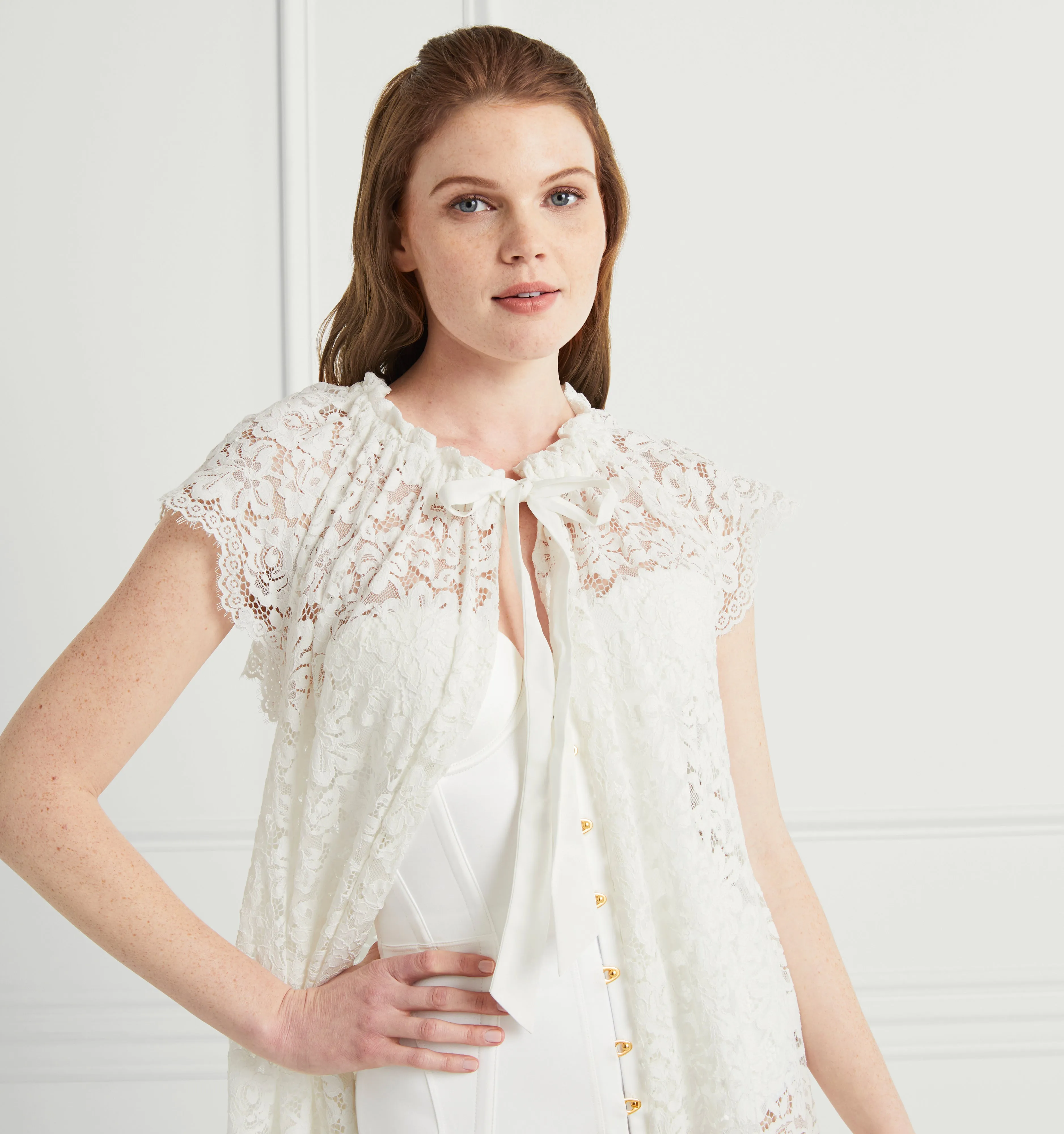 The Lace Coco Duster - White Lace